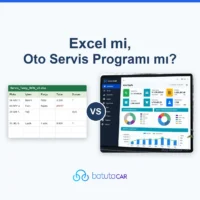 Excel ile oto servis takibi ve BatutaCar oto servis programı karşılaştırması