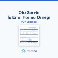 Oto servis iş emri formu örneği: ücretsiz PDF ve Excel şablonu